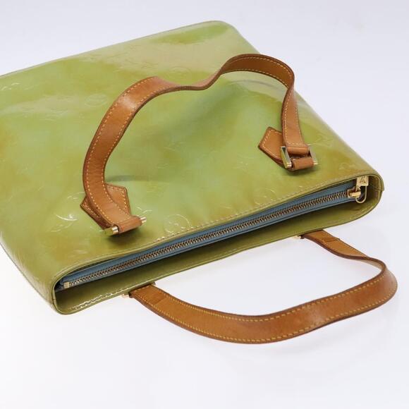 LOUIS VUITTON Monogram Vernis Houston Hand Bag Baby Blue M91005 - Picture 6 of 13